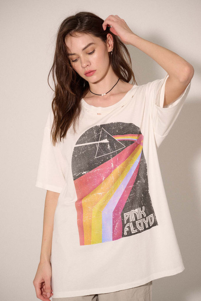 Pink Floyd Dark Side of the Moon Oversize Graphic Tee - ShopPromesa