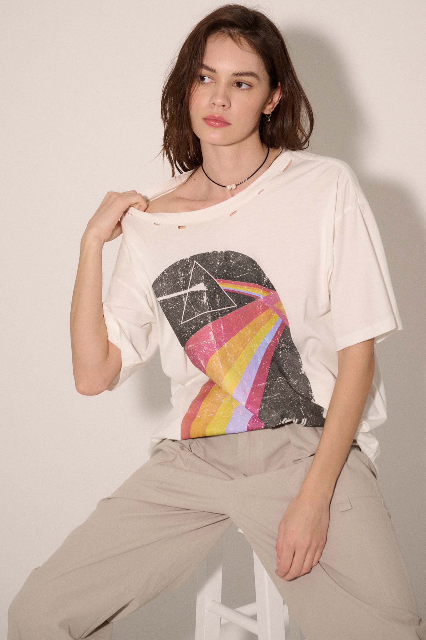 Pink Floyd Dark Side of the Moon Oversize Graphic Tee - ShopPromesa