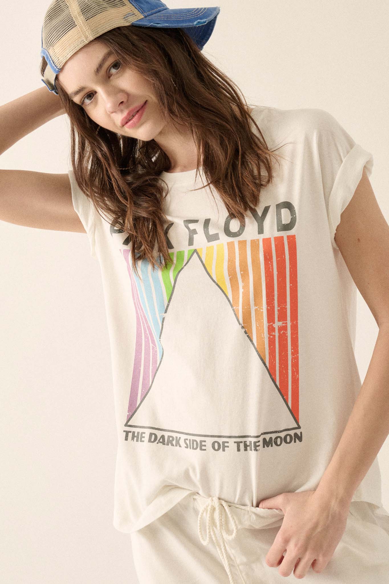 Pink Floyd Dark Side of the Moon Oversize Graphic Tee - ShopPromesa