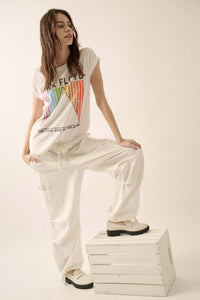 Pink Floyd Dark Side of the Moon Oversize Graphic Tee - ShopPromesa