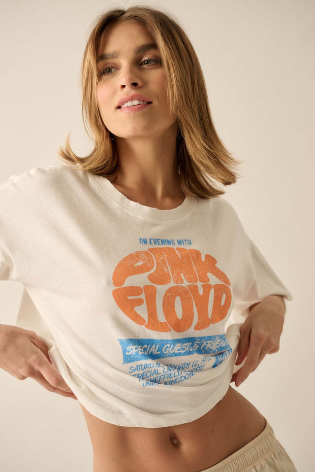 Pink Floyd & Friends Cropped Graphic Tee - ShopPromesa