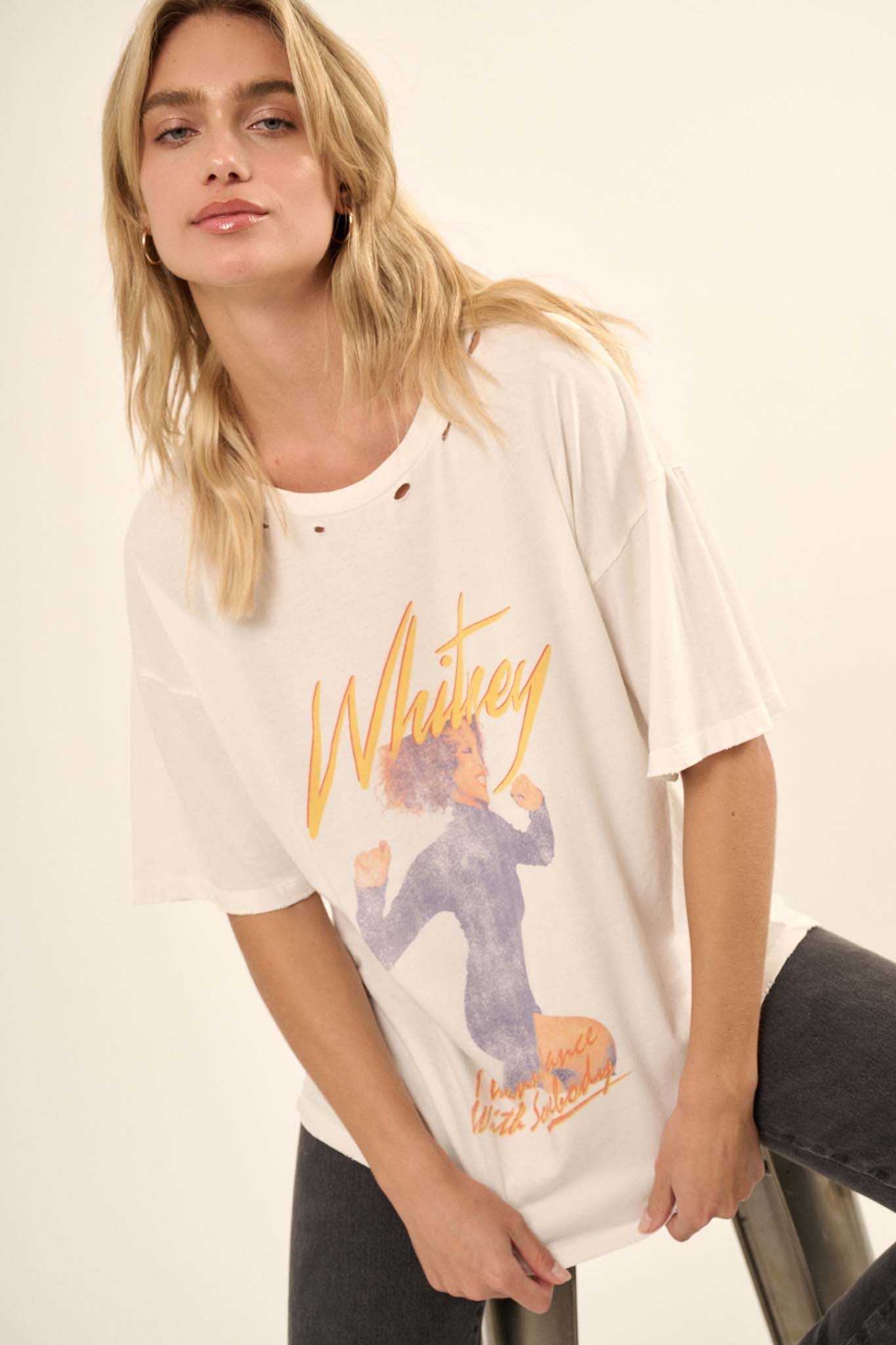 Whitney Houston Dance with Somebody Graphic Tee - ShopPromesa