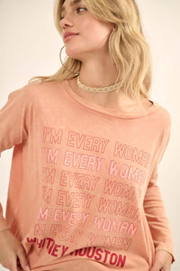 Whitney Houston I'm Every Woman Long-Sleeve Tee - ShopPromesa