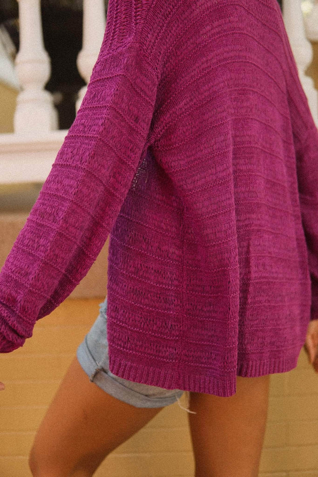 Sunday Girl Crochet Stripe Cardigan - ShopPromesa