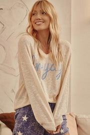 Friyay Embroidered Graphic Sweater - ShopPromesa