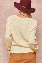 Warm Hearted Textured Rib-Knit Sweater - ShopPromesa