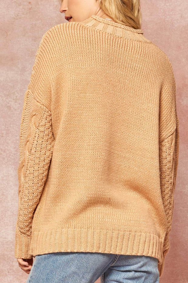 Get It Twisted Multi Cable Knit Sweater - ShopPromesa