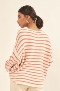 Stripe Hype Oversized Striped Sweater - ShopPromesa