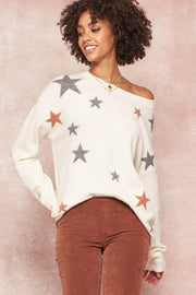 Starry Eyed Multicolor Star-Pattern Sweater - ShopPromesa