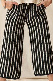 Sunday Funday Striped Pocket Sweater Pants - ShopPromesa