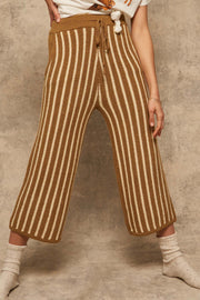 Sunday Funday Striped Pocket Sweater Pants - ShopPromesa