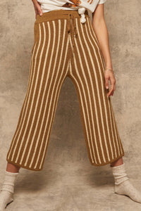 Sunday Funday Striped Pocket Sweater Pants - ShopPromesa