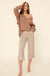 Cozy Town Exposed-Seam Cropped Sweater Pants - ShopPromesa