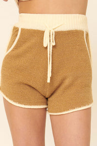 Chill Pill Exposed-Seam Pocket Sweater Shorts - ShopPromesa