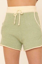 Chill Pill Exposed-Seam Pocket Sweater Shorts - ShopPromesa