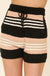 Linger On Striped Pocket Sweater Shorts - ShopPromesa