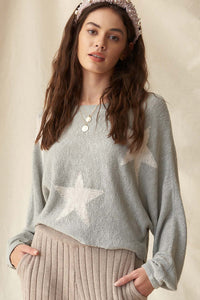 Supernova Star-Pattern Oversized Graphic Sweater - ShopPromesa