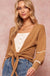 Heart Song Cropped Tie-Front Cardigan - ShopPromesa