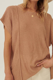 Sweet Serenity Rib-Knit Tunic Pocket Sweater - ShopPromesa