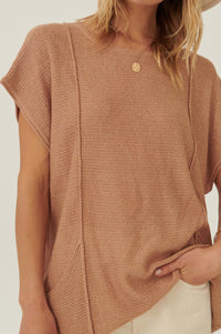 Sweet Serenity Rib-Knit Tunic Pocket Sweater - ShopPromesa