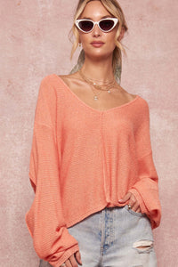 Larger Than Life Oversize Exposed-Seam Sweater - ShopPromesa