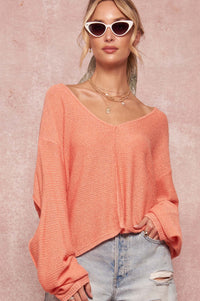 Larger Than Life Oversize Exposed-Seam Sweater - ShopPromesa