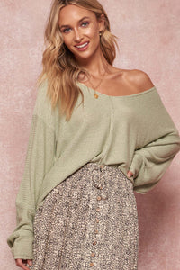 Larger Than Life Oversize Exposed-Seam Sweater - ShopPromesa