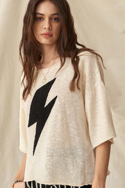 Storm Chaser Thunderbolt Graphic Sweater - ShopPromesa