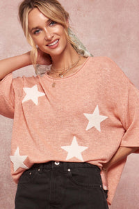 Star Chaser Chenille Applique Graphic Sweater - ShopPromesa