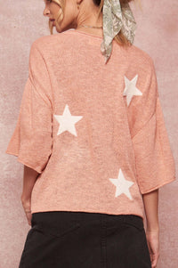 Star Chaser Chenille Applique Graphic Sweater - ShopPromesa