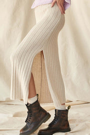 Sweet Simplicity Rib-Knit Midi Sweater Skirt - ShopPromesa