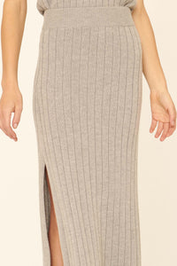 Sweet Simplicity Rib-Knit Midi Sweater Skirt - ShopPromesa