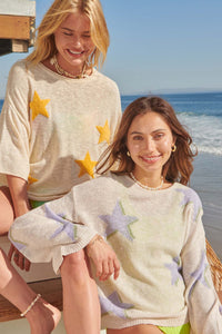 In the Stars Wide-Sleeve Graphic Sweater - ShopPromesa