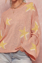 In the Stars Wide-Sleeve Graphic Sweater - ShopPromesa