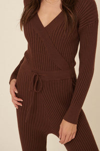 Hello Dreamland Rib-Knit Sweater Jumpsuit - ShopPromesa