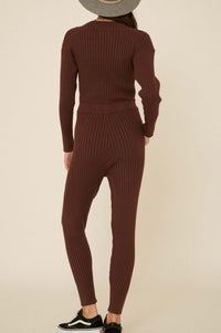 Hello Dreamland Rib-Knit Sweater Jumpsuit - ShopPromesa