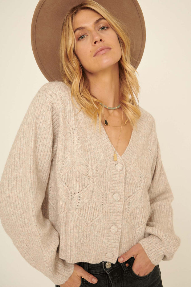 Energetic Academic Cable Knit Cardigan - ShopPromesa
