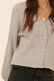 Energetic Academic Cable Knit Cardigan - ShopPromesa