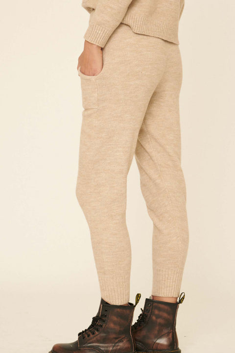 Mellow Fellow Heathered Knit Sweater Pants - ShopPromesa