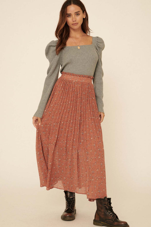 Renaissance Girl Rib-Knit Puff-Sleeve Sweater - ShopPromesa