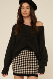 Warm Fuzzies Oversized Furry Knit Sweater - ShopPromesa