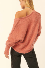 Warm Fuzzies Oversized Furry Knit Sweater - ShopPromesa