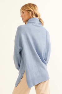 High Art Asymmetrical Funnel Neck Sweater - ShopPromesa