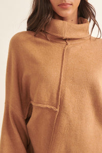 High Art Asymmetrical Funnel Neck Sweater - ShopPromesa