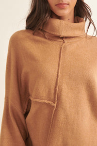 High Art Asymmetrical Funnel Neck Sweater - ShopPromesa