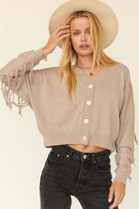 Fun Lovin' Solid Fringe Cardigan - ShopPromesa