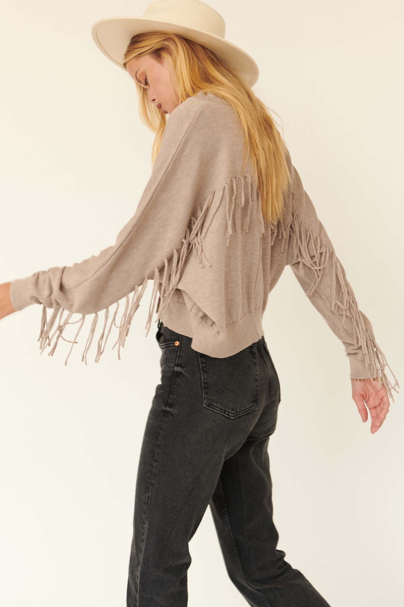 Fun Lovin' Solid Fringe Cardigan - ShopPromesa