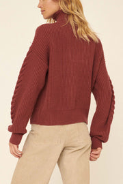 Together Forever Cable Knit Half-Zip Sweater - ShopPromesa