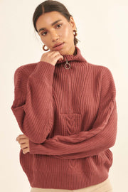 Together Forever Cable Knit Half-Zip Sweater - ShopPromesa