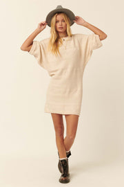 Take Your Time Cable Knit Sweater Dress - ShopPromesa